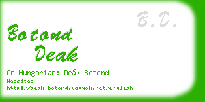 botond deak business card